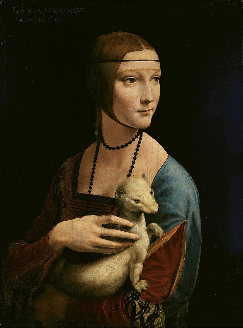 La dame à l’hermine, Léonard de Vinci 