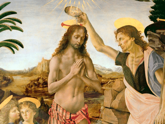 Bautismo de Cristo, Leonardo da Vinci