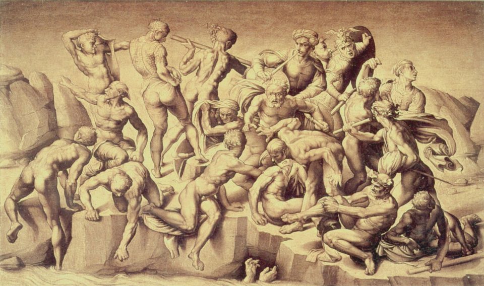 Michelangelo, Slaget vid Cascina