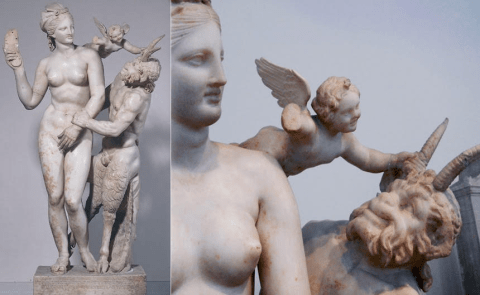 Aphrodite, Pan and Eros