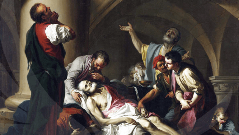 Giambettino Cignaroli - The Death of Socrates. Why is the phenomenon of death so intimidating to us?
