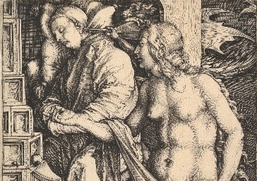 Temptation of the idler, Albrecht Dürer