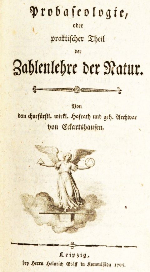 Probaséologie ; ou partie pratique de la théorie des nombres de la nature. Karl von Eckartshausen