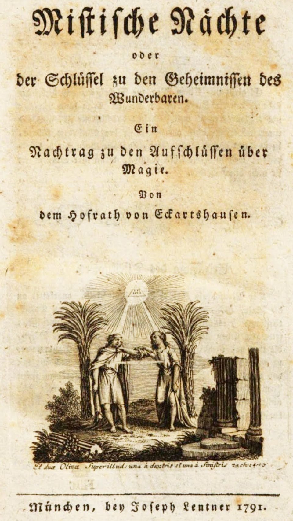 Notti mistiche, Copertina, Karl von Eckartshausen