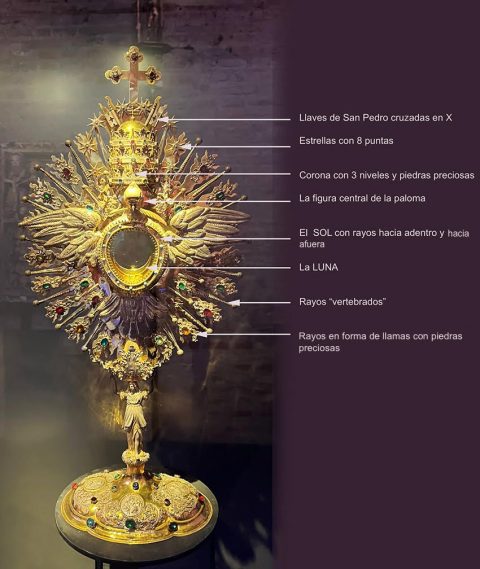 The monstrance of the gothic cathedral of St. Moritz, Ingolstadt