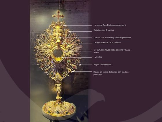 The monstrance of the gothic cathedral of St. Moritz, Ingolstad