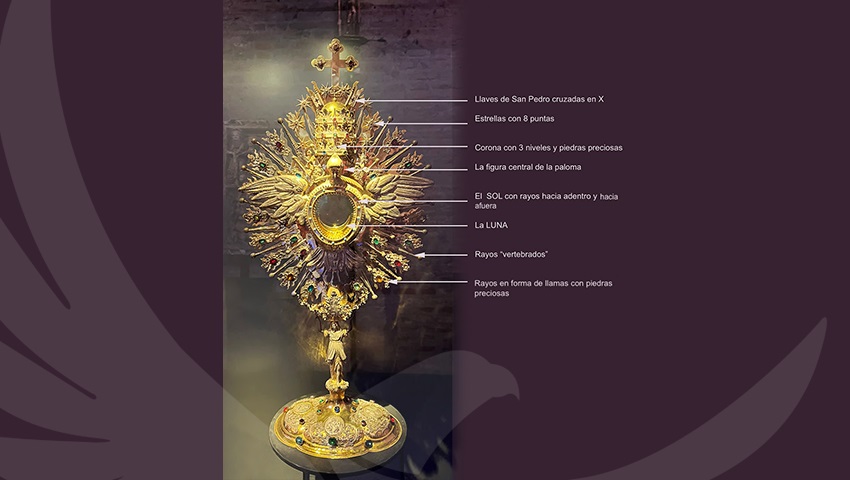 The monstrance of the gothic cathedral of St. Moritz, Ingolstad