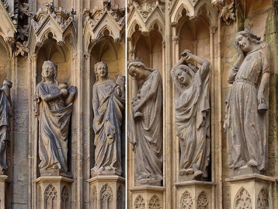 Les vierges sages et les vierges folles, cathédrale d'Erfurt, Allemagne