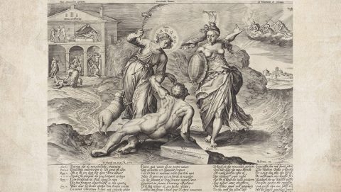 Az ember megváltásának allegóriája, Hieronymus Wierix Az ember megváltásának allegóriája, Hieronymus Wierix