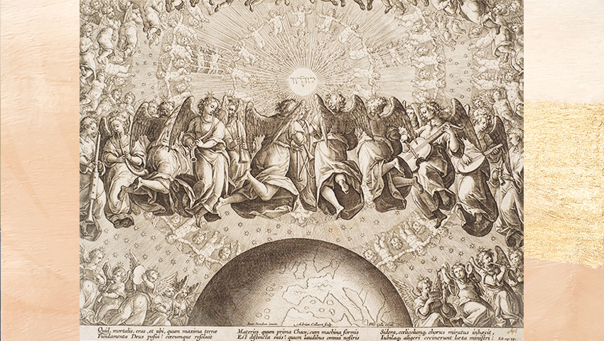 Creación, Job, 38, Encomium musices, Felipe Gallaeus, (c. 1600)