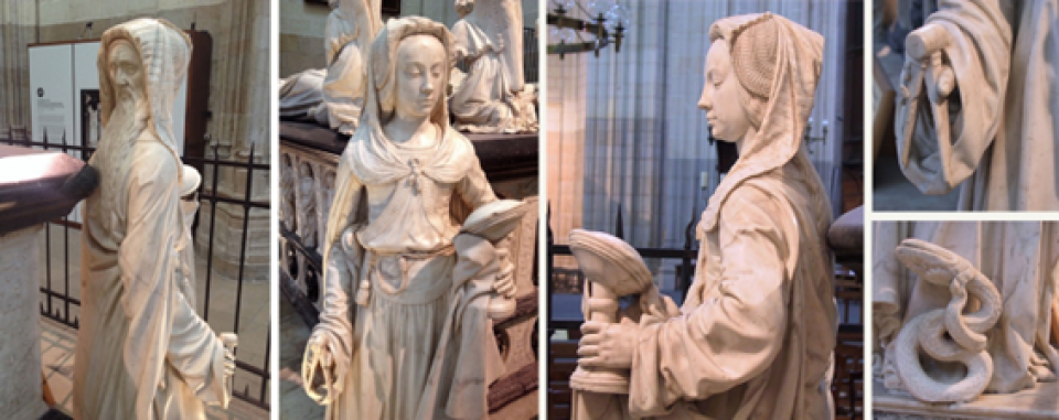 La tumba del duque Francisco II y de su esposa Margarita de Foix, un monumento funerario que se encuentra en la catedral de San Pedro y San Pablo, en Nantes ─Francia─, fue realizada a comienzos del siglo XVI por Michel Colombe ─escultor─ y Jean Perréal ─arquitecto─.