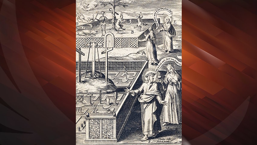The paradise of the bridegroom and bride, Philip Galle
