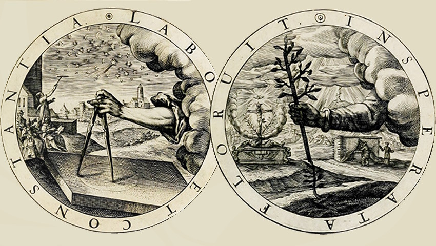 Engravings 9 and 59, Selected Emblems, Gabriel Rollenhagen