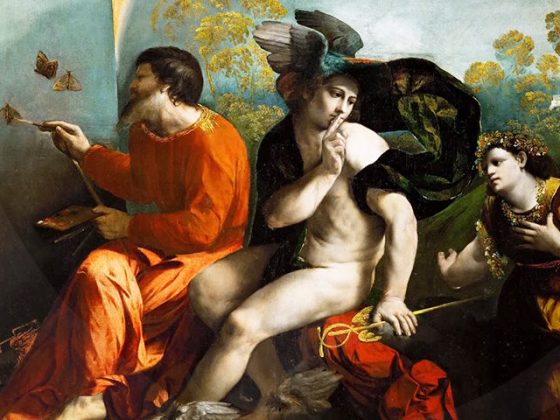 Mercurio y la virtud, Dosso Dossi Mercurio y la virtud, Dosso Dossi