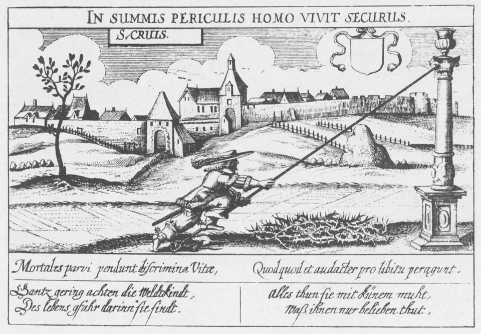 In summis periculis homo vivit securus, Daniel Meisner "In summis periculis homo vivit securus" (El hombre vive despreocupado también en sumos peligros), Daniel Meisner